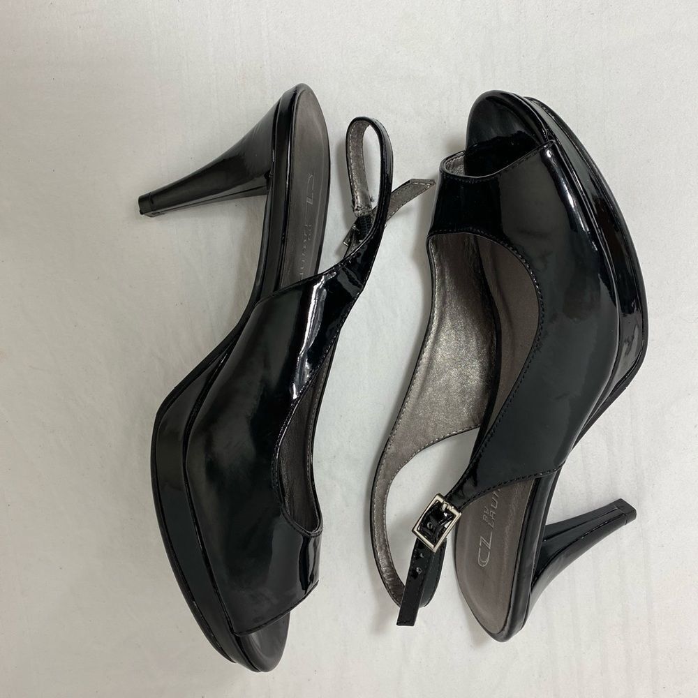 CL by Laundry Patent Leather Sling Back 7 1/2
